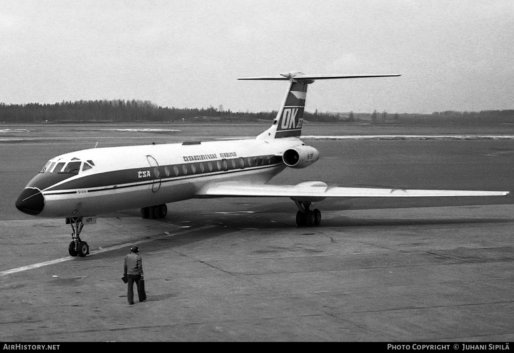 Aircraft Photo of OK-CFF | Tupolev Tu-134A | ČSA - Československé Aerolinie - Czechoslovak Airlines | AirHistory.net #140675