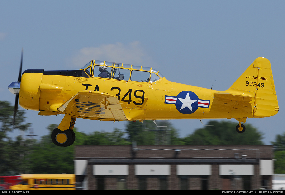 Aircraft Photo of N6G / 93349 | North American T-6G Texan | USA - Air Force | AirHistory.net #140735