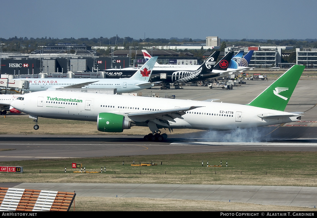 Aircraft Photo of EZ-A778 | Boeing 777-22K/LR | Turkmenistan Airlines | AirHistory.net #140804