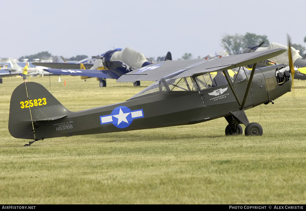 Aircraft Photo of N53768 / 325823 | Taylorcraft L-2 Grasshopper (O-57) | Commemorative Air Force | USA - Air Force | AirHistory.net #140866