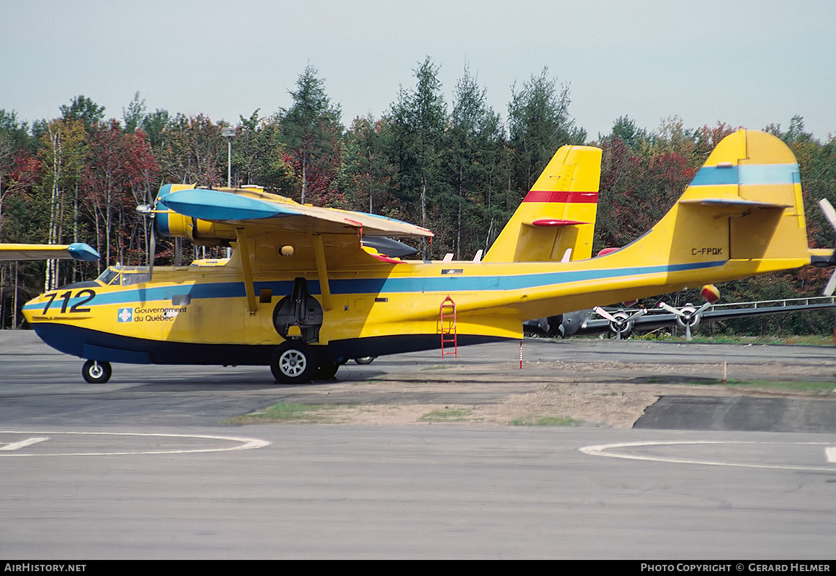 Aircraft Photo of C-FPQK | Consolidated PBV-1A Canso A | Gouvernement du Québec | AirHistory.net #140871