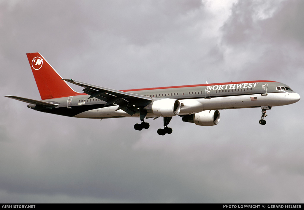Aircraft Photo of N511US | Boeing 757-251 | Northwest Airlines | AirHistory.net #140898