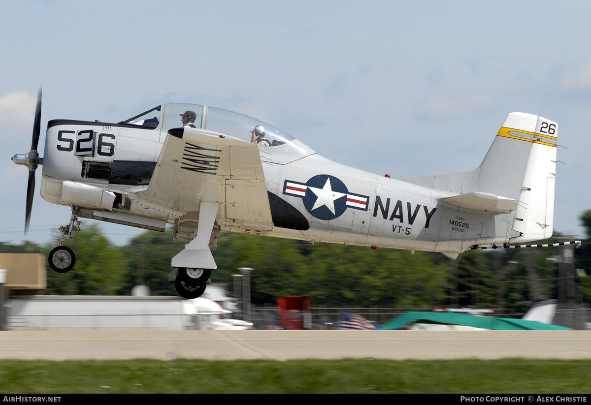 Aircraft Photo of N526D / NX526D / 140526 | North American T-28C Trojan | USA - Navy | AirHistory.net #140924