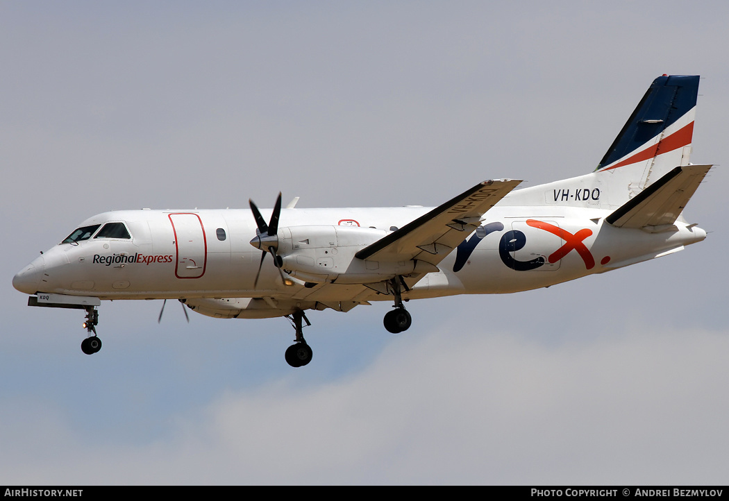 Aircraft Photo of VH-KDQ | Saab 340B | REX - Regional Express | AirHistory.net #140931