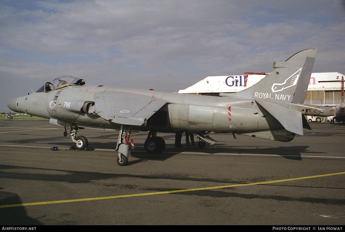 Aircraft Photo of ZH800 | British Aerospace Sea Harrier FA2 | UK - Navy | AirHistory.net #140947