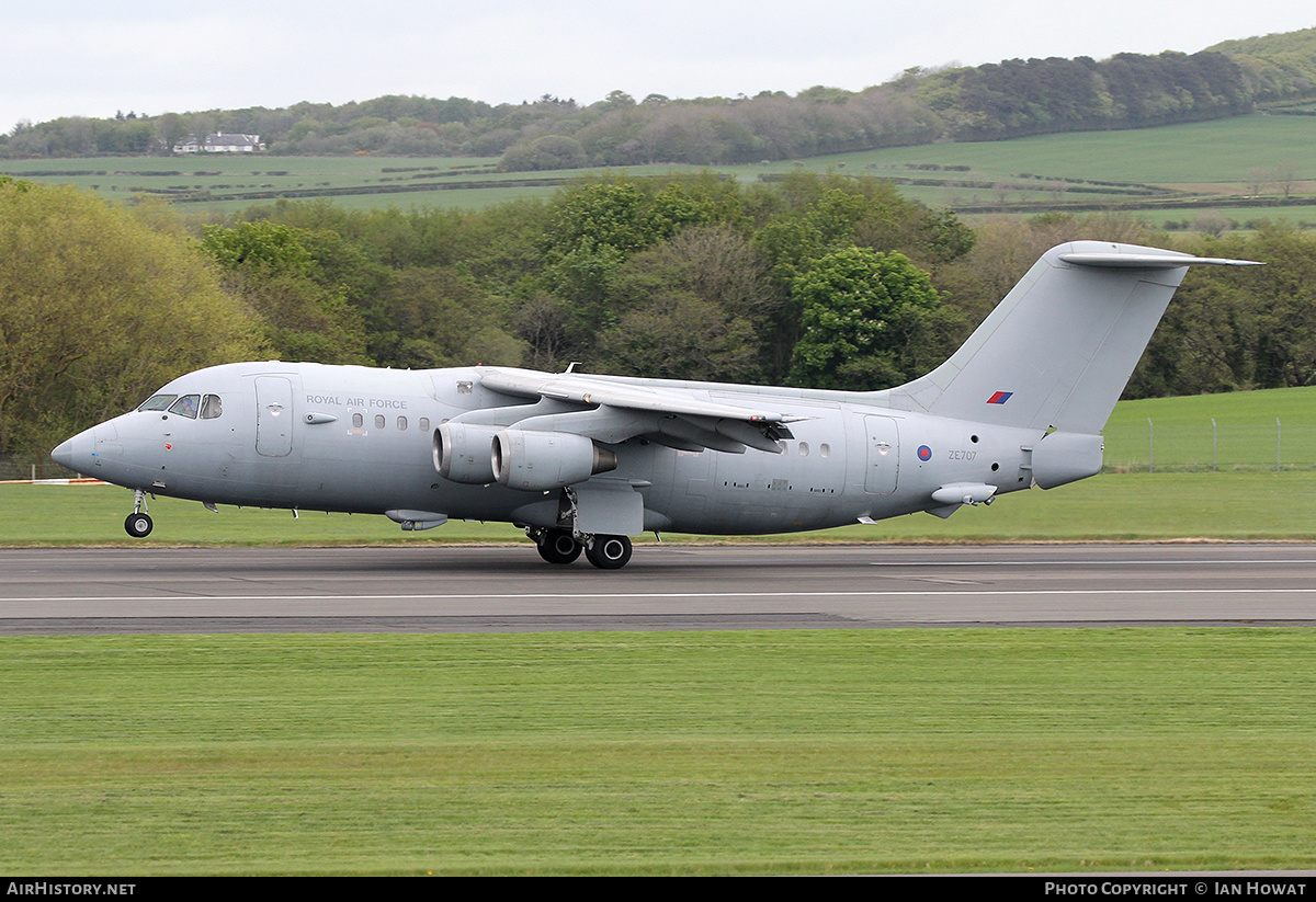 Aircraft Photo of ZE707 | British Aerospace BAe-146 C.3 | UK - Air Force | AirHistory.net #140991