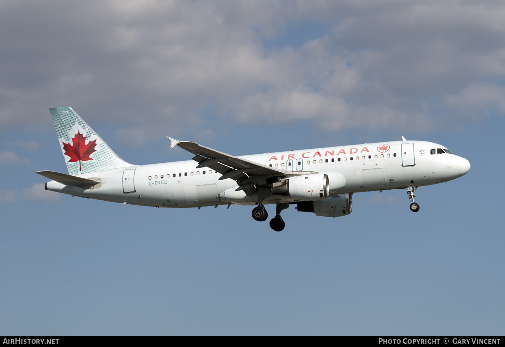 Aircraft Photo of C-FKOJ | Airbus A320-211 | Air Canada | AirHistory.net #141034