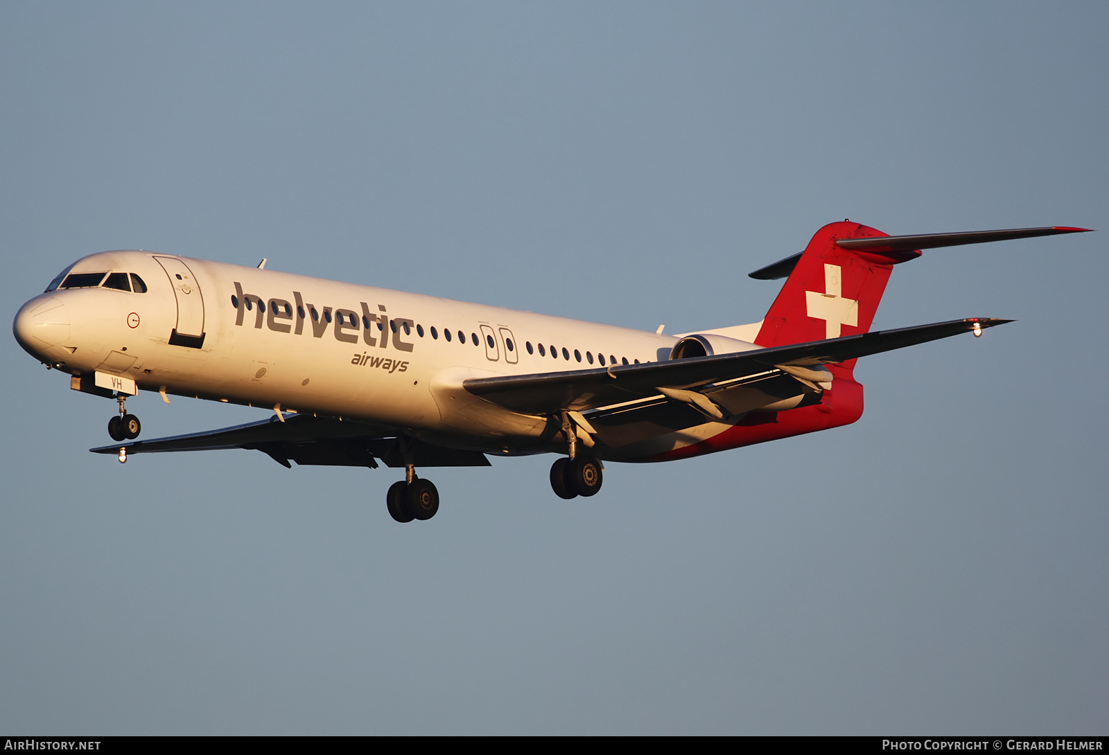 Aircraft Photo of HB-JVH | Fokker 100 (F28-0100) | Helvetic Airways | AirHistory.net #141141