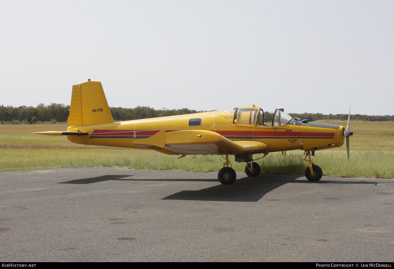 Aircraft Photo of VH-TTD | Fletcher FU-24-950 | AirHistory.net #141203