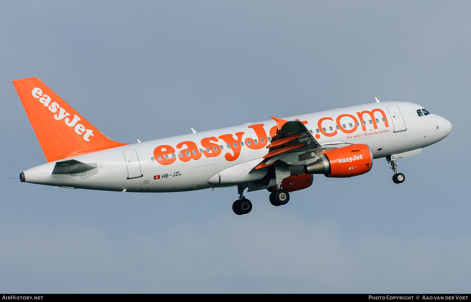 Aircraft Photo of HB-JZL | Airbus A319-111 | EasyJet | AirHistory.net #141219
