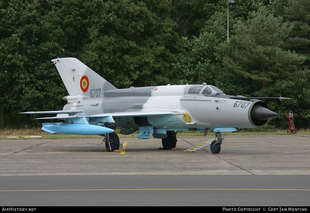 Aircraft Photo of 6707 | Mikoyan-Gurevich MiG-21MF-75 Lancer C | Romania - Air Force | AirHistory.net #141235