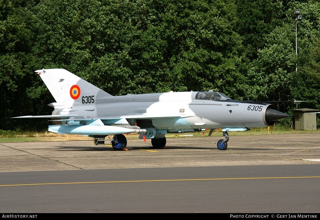 Aircraft Photo of 6305 | Mikoyan-Gurevich MiG-21MF Lancer C | Romania - Air Force | AirHistory.net #141244