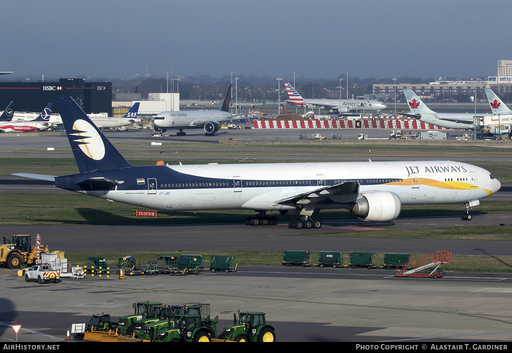 Aircraft Photo of VT-JEK | Boeing 777-35E/ER | Jet Airways | AirHistory.net #141346
