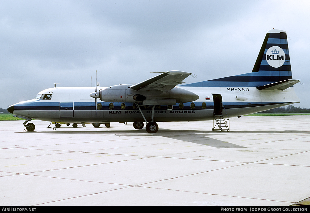 Aircraft Photo of PH-SAD | Fokker F27-200 Friendship | KLM - Royal Dutch Airlines | AirHistory.net #141483