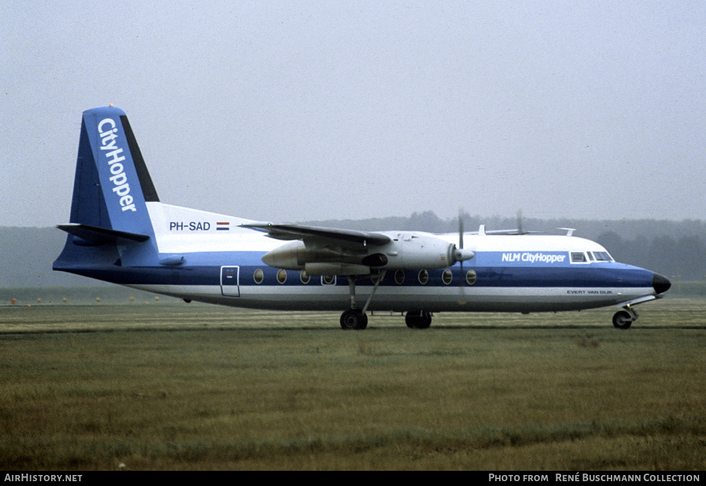 Aircraft Photo of PH-SAD | Fokker F27-200 Friendship | NLM Cityhopper | AirHistory.net #141487