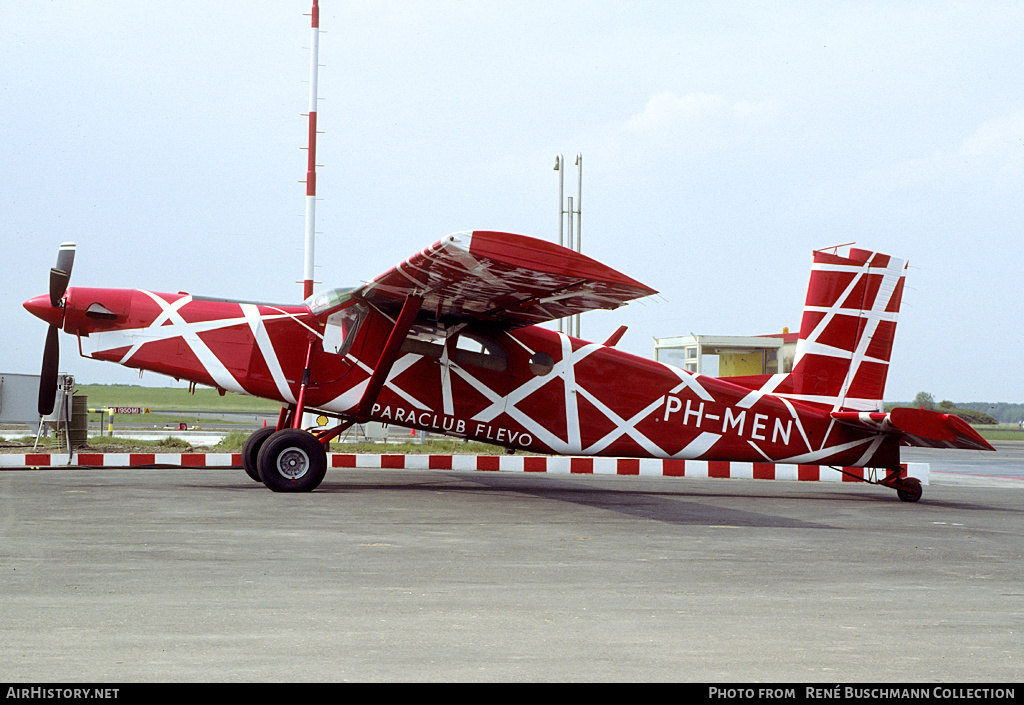 Aircraft Photo of PH-MEN | Pilatus PC-6/B1-H2 Turbo Porter | Paraclub Flevo | AirHistory.net #141494