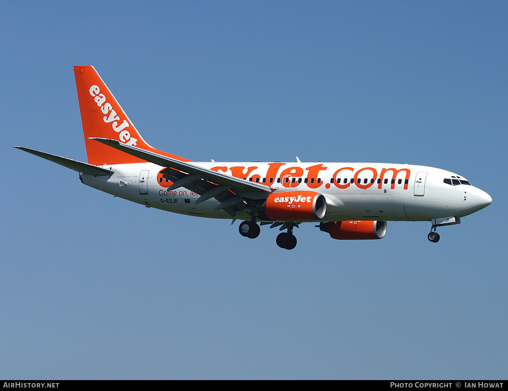 Aircraft Photo of G-EZJF | Boeing 737-73V | EasyJet | AirHistory.net #141597