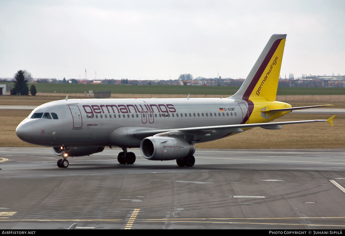 Aircraft Photo of D-AGWF | Airbus A319-132 | Germanwings | AirHistory.net #141616