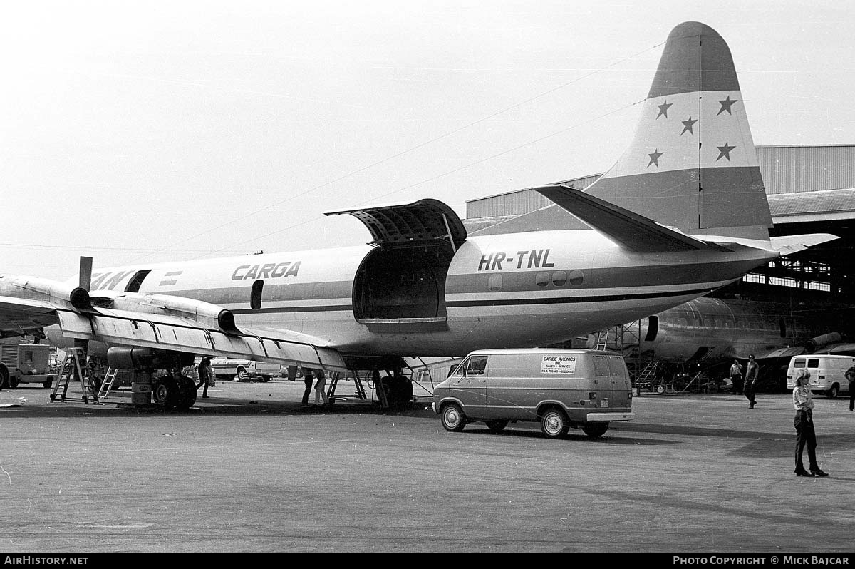 Aircraft Photo of HR-TNL | Lockheed L-188C(F) Electra | TAN Carga - Transportes Aereos Nacionales | AirHistory.net #141669