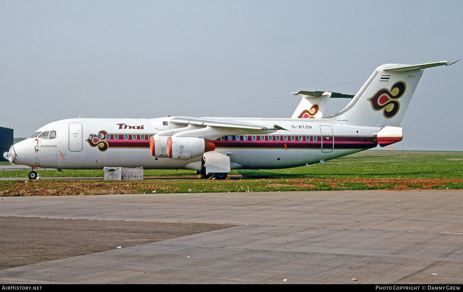 Aircraft Photo of G-BTZN | British Aerospace BAe-146-300 | Thai Airways International | AirHistory.net #141699