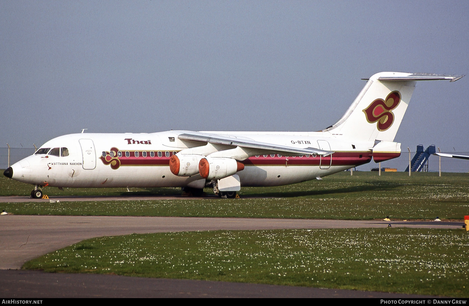 Aircraft Photo of G-BTXN | British Aerospace BAe-146-300 | Thai Airways International | AirHistory.net #141712