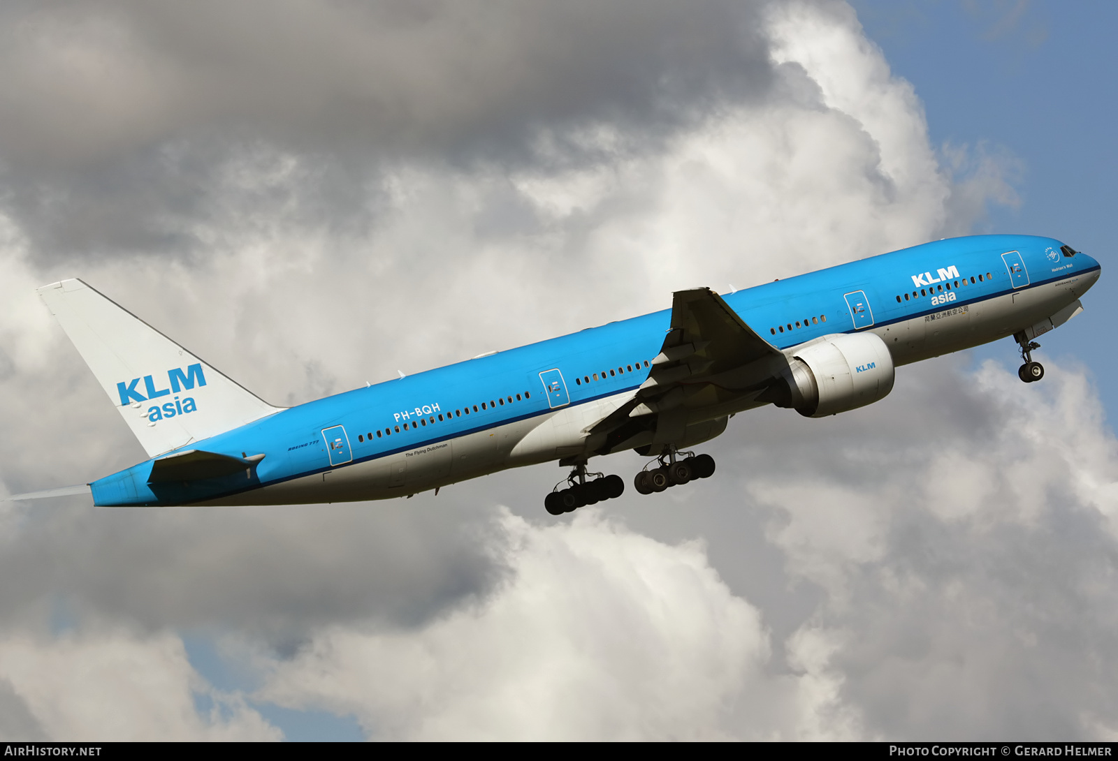 Aircraft Photo of PH-BQH | Boeing 777-206/ER | KLM Asia | AirHistory.net #141719