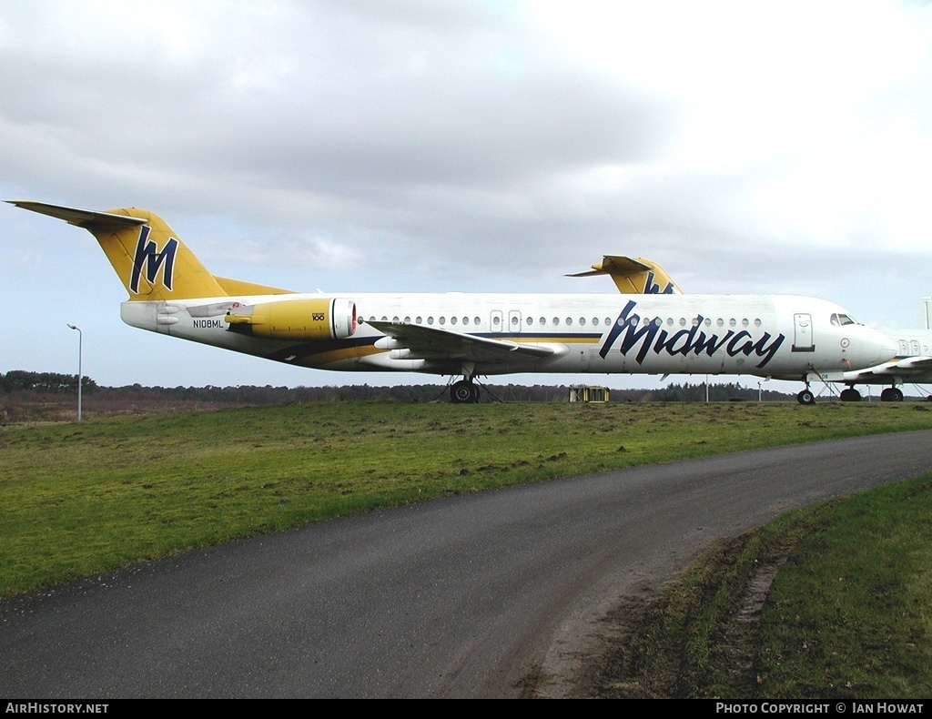 Aircraft Photo of N108ML | Fokker 100 (F28-0100) | Midway Airlines | AirHistory.net #141813