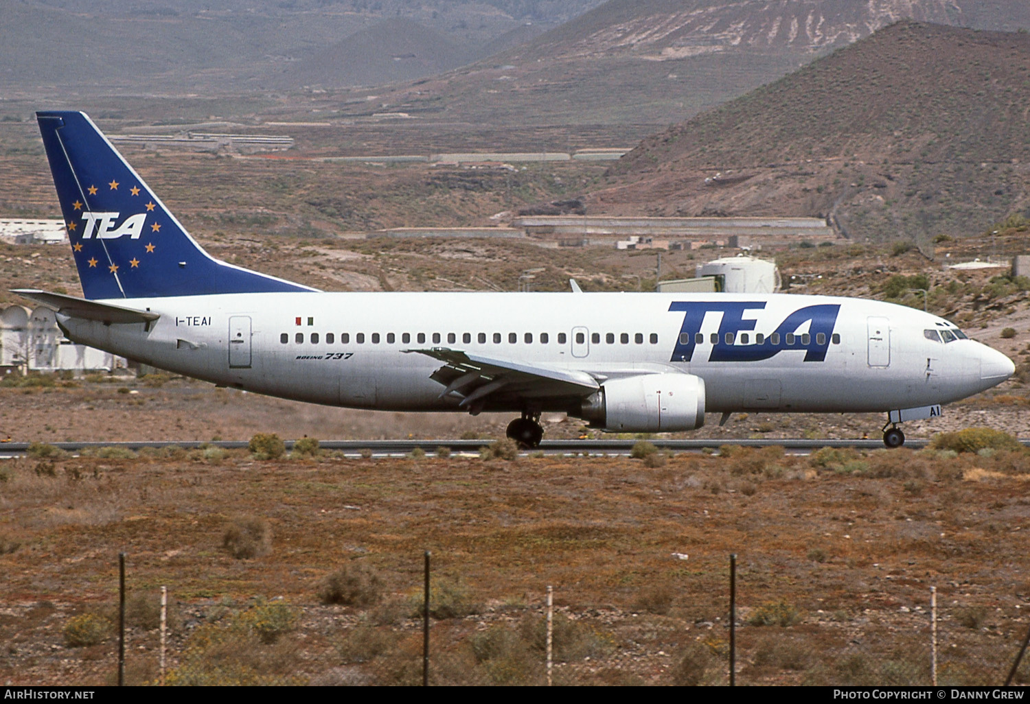 Aircraft Photo of I-TEAI | Boeing 737-3M8 | TEA - Trans European Airways | AirHistory.net #141860