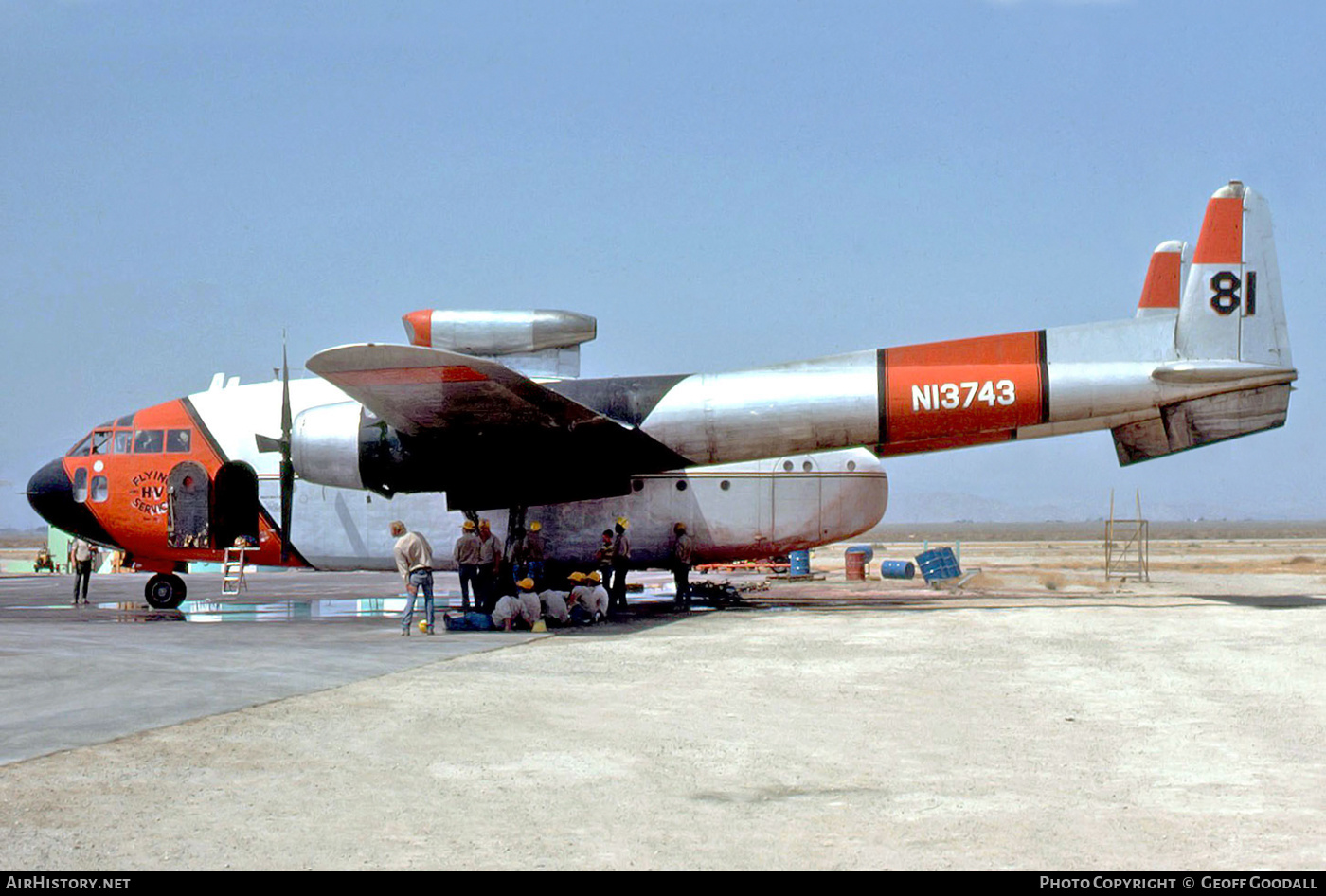 Aircraft Photo of N13743 | Fairchild C-119C Flying Boxcar | Hemet Valley Flying Service | AirHistory.net #141891