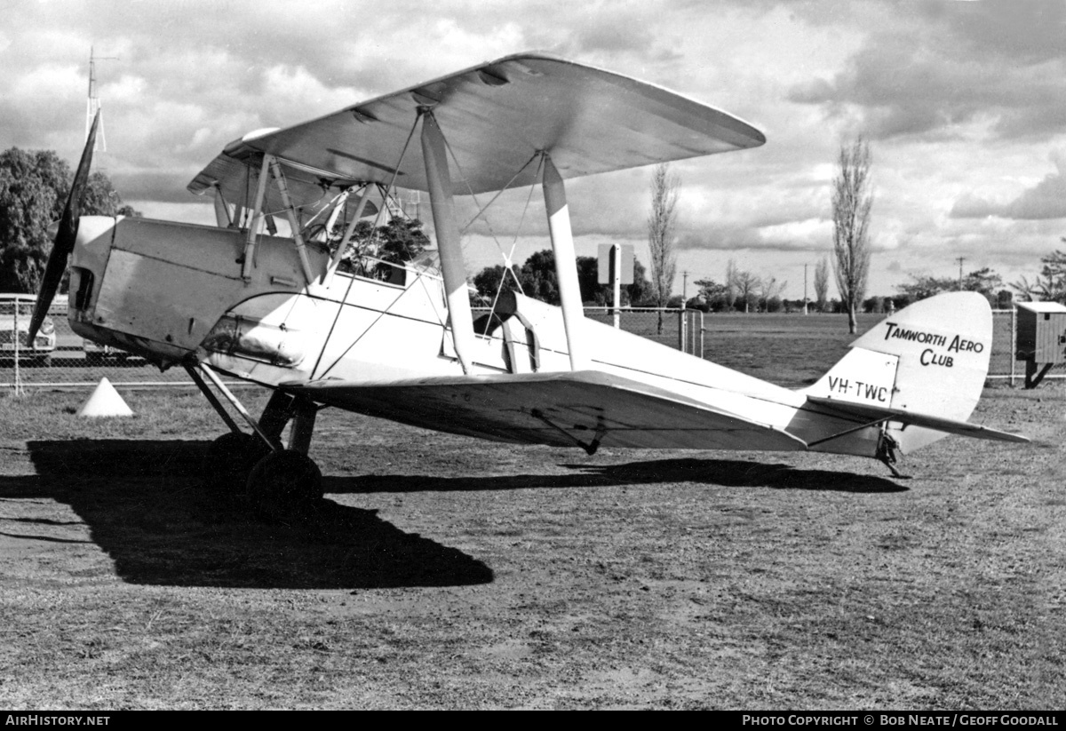 Aircraft Photo of VH-TWC | De Havilland D.H. 82A Tiger Moth | Tamworth Aero Club | AirHistory.net #141900