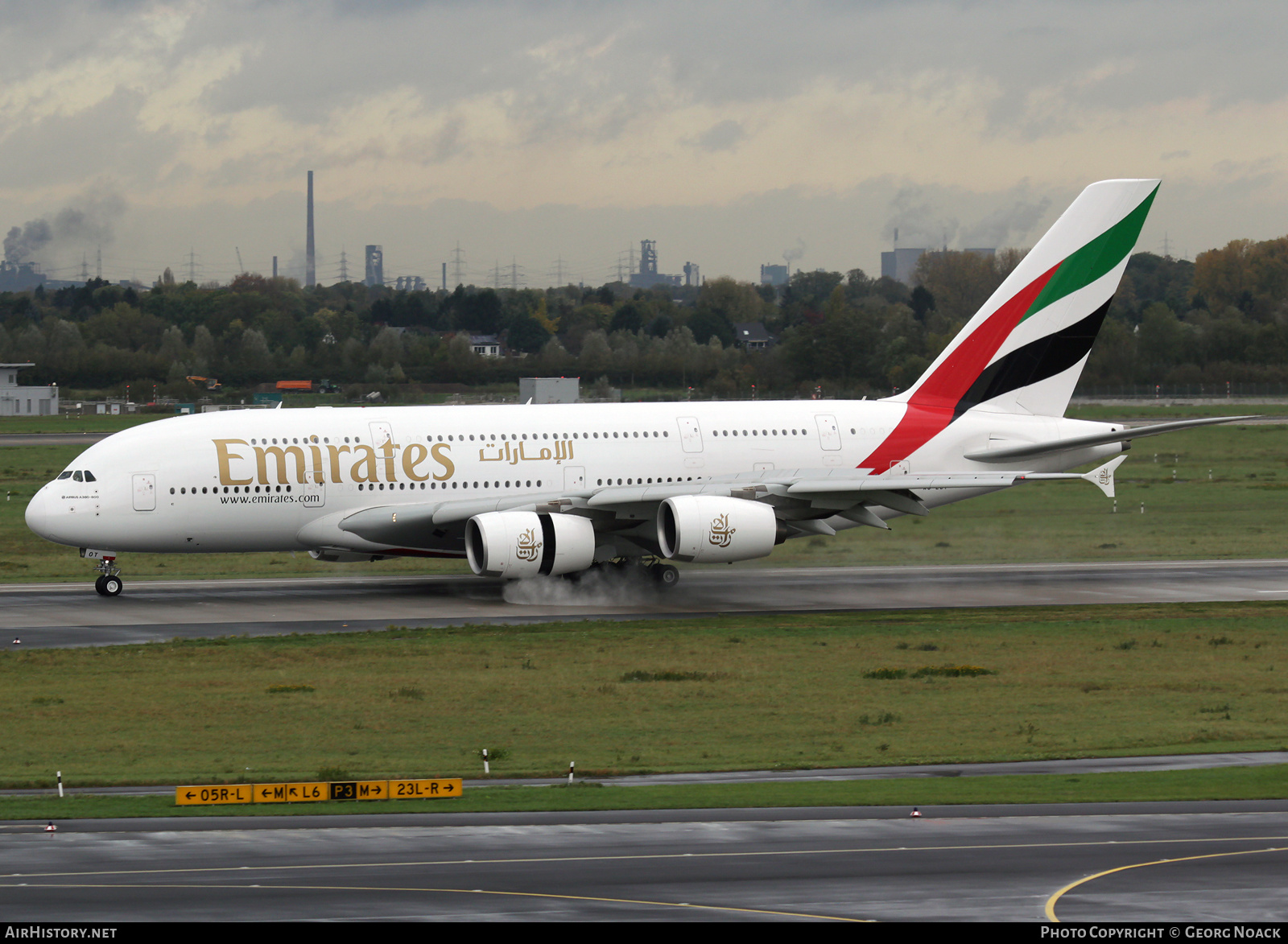 Aircraft Photo of A6-EOT | Airbus A380-861 | Emirates | AirHistory.net #141917