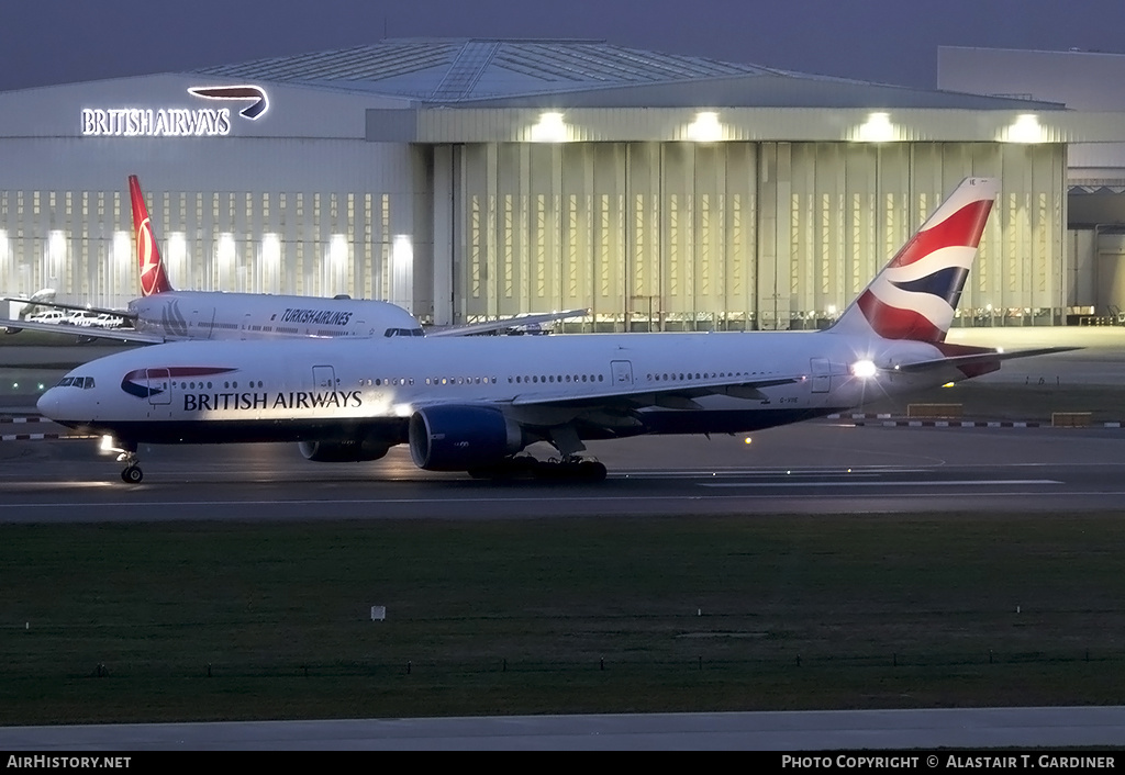 Aircraft Photo of G-VIIE | Boeing 777-236/ER | British Airways | AirHistory.net #141999