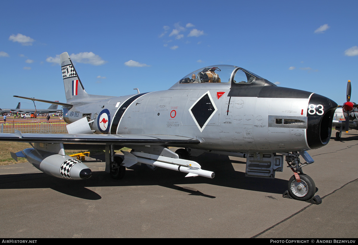 Aircraft Photo of VH-IPN / A94-983 | Commonwealth CA-27 Sabre Mk32 | Australia - Air Force | AirHistory.net #142015