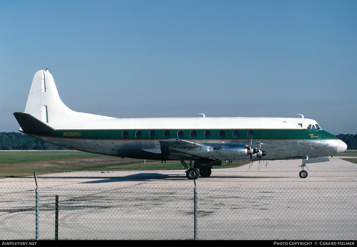 Aircraft Photo of N200RC | Vickers 745D Viscount | AirHistory.net #142030