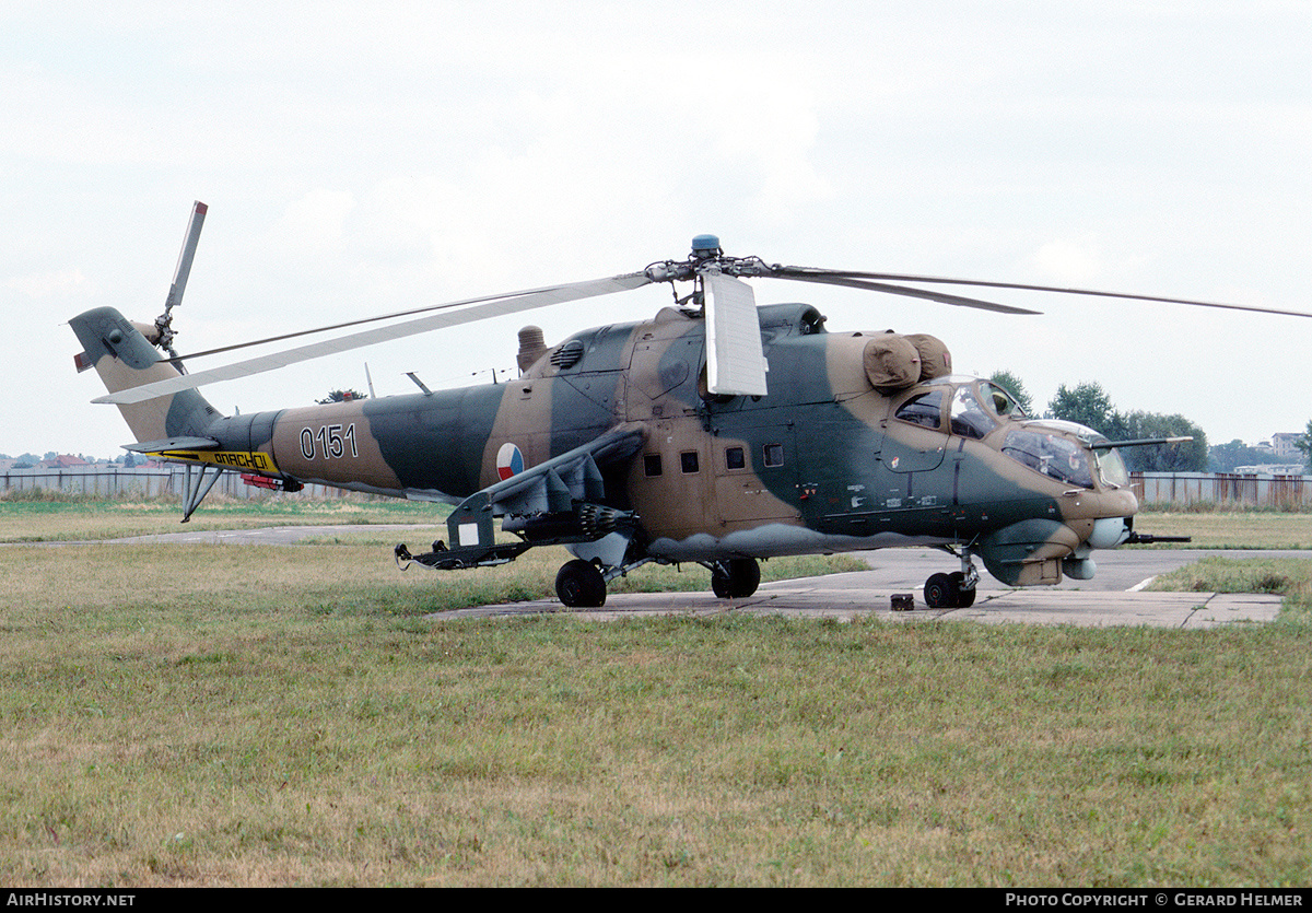 Aircraft Photo of 0151 | Mil Mi-24D | Czechoslovakia - Air Force | AirHistory.net #142049