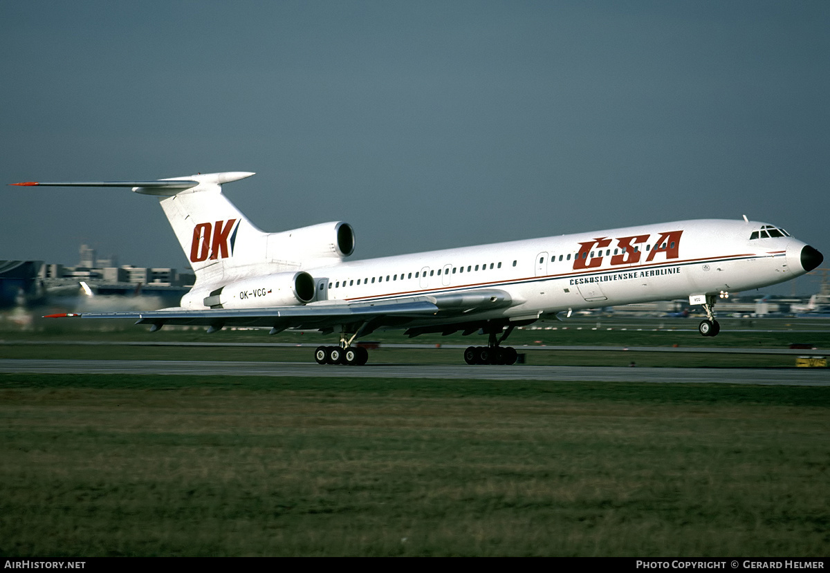 Aircraft Photo of OK-VCG | Tupolev Tu-154M | ČSA - Československé Aerolinie - Czechoslovak Airlines | AirHistory.net #142092