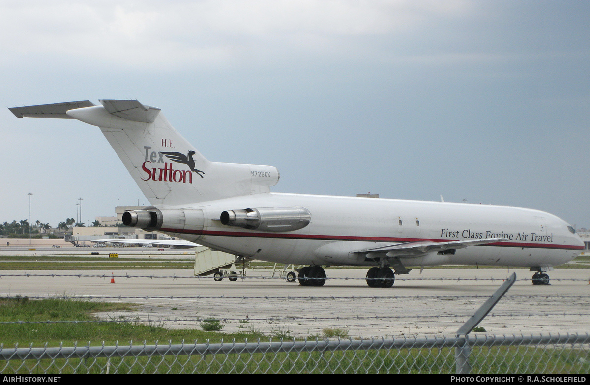 Aircraft Photo of N725CK | Boeing 727-224/Adv(F) | Tex Sutton Equine Air Transportation | AirHistory.net #142158