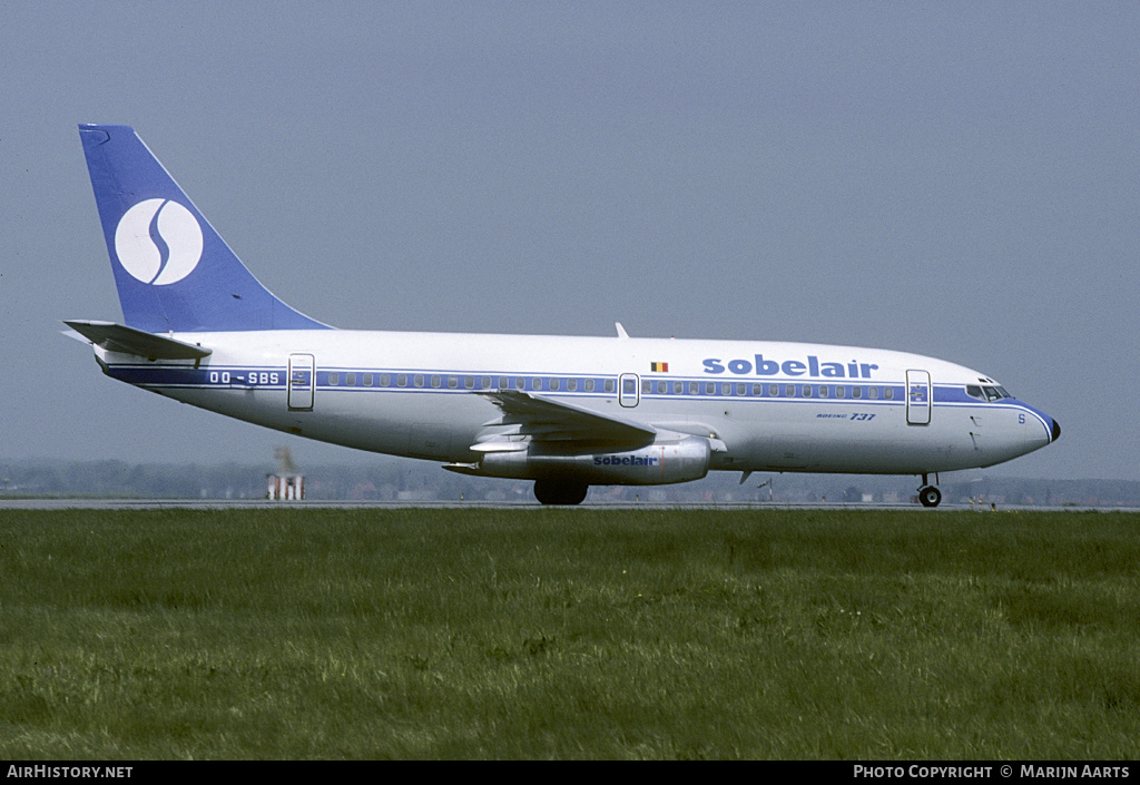 Aircraft Photo of OO-SBS | Boeing 737-229/Adv | Sobelair | AirHistory.net #142170