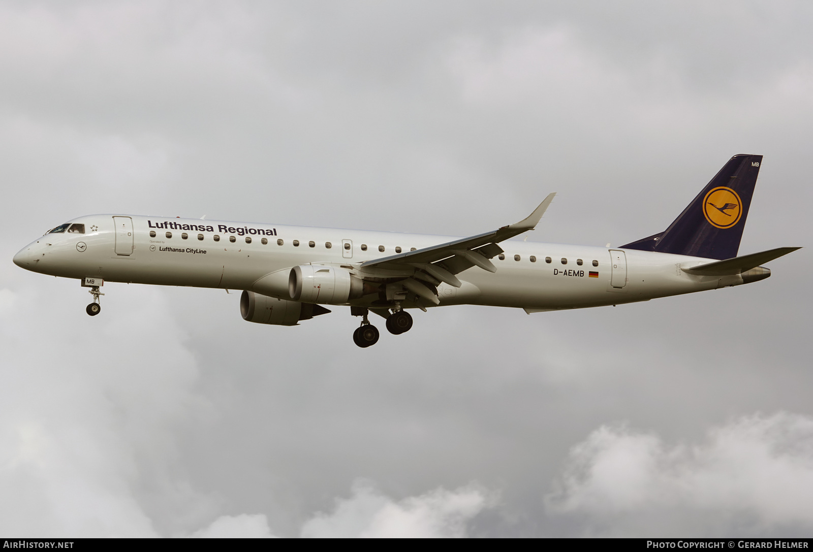 Aircraft Photo of D-AEMB | Embraer 195LR (ERJ-190-200LR) | Lufthansa Regional | AirHistory.net #142181