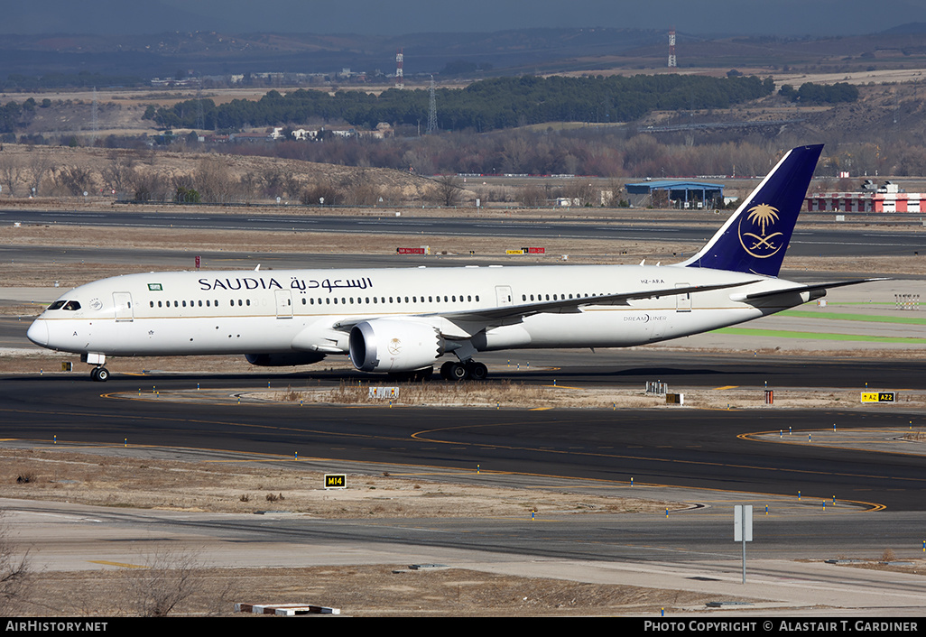 Aircraft Photo of HZ-ARA | Boeing 787-9 Dreamliner | Saudia - Saudi Arabian Airlines | AirHistory.net #142205