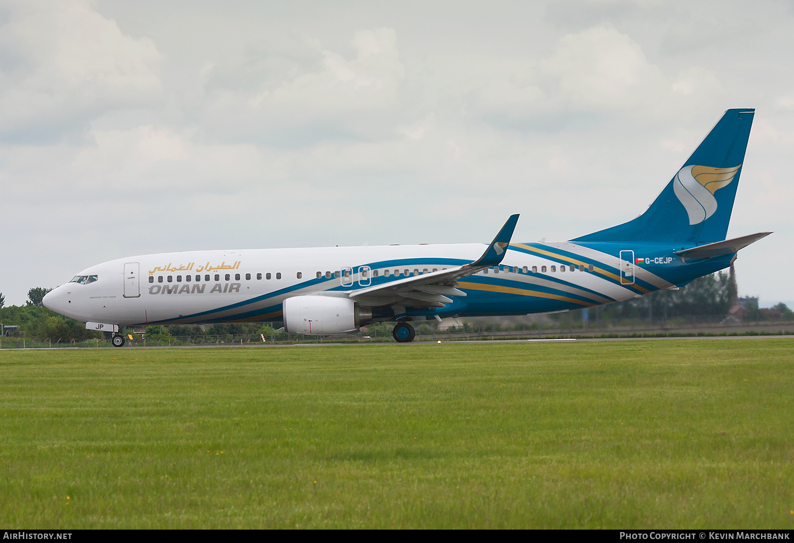 Aircraft Photo of G-CEJP | Boeing 737-8BK | Oman Air | AirHistory.net #142218