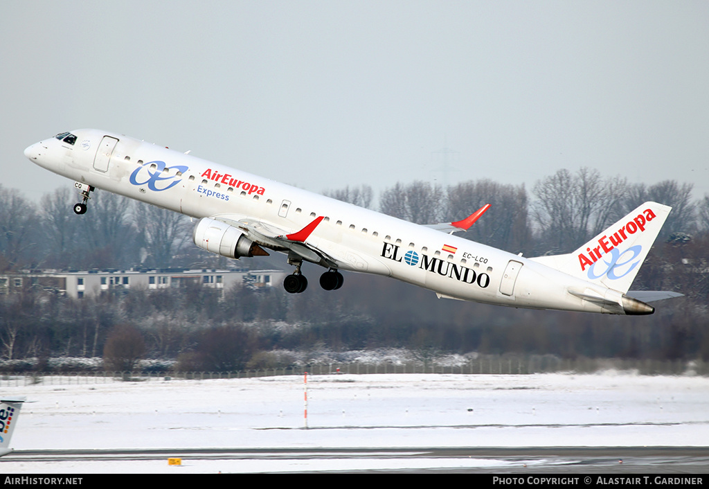 Aircraft Photo of EC-LCQ | Embraer 195LR (ERJ-190-200LR) | Air Europa Express | AirHistory.net #142230