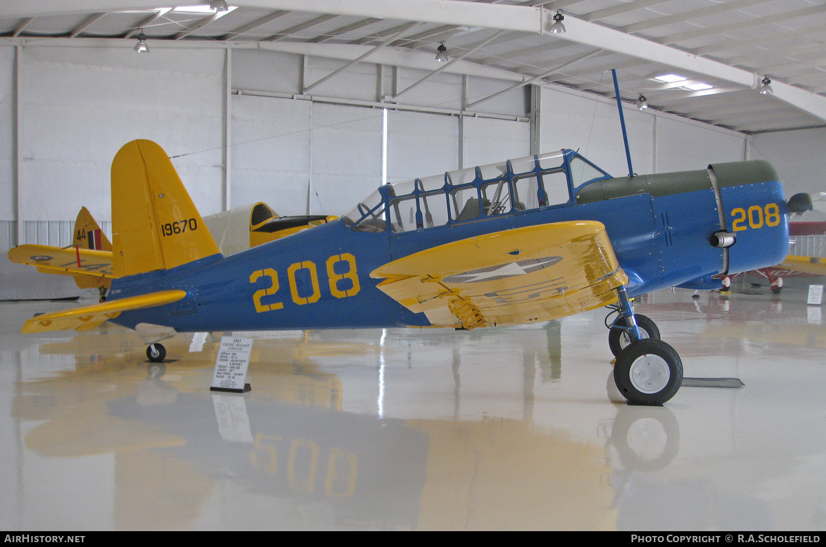 Aircraft Photo of N59572 / 19670 | Vultee BT-13A Valiant | USA - Air Force | AirHistory.net #142241