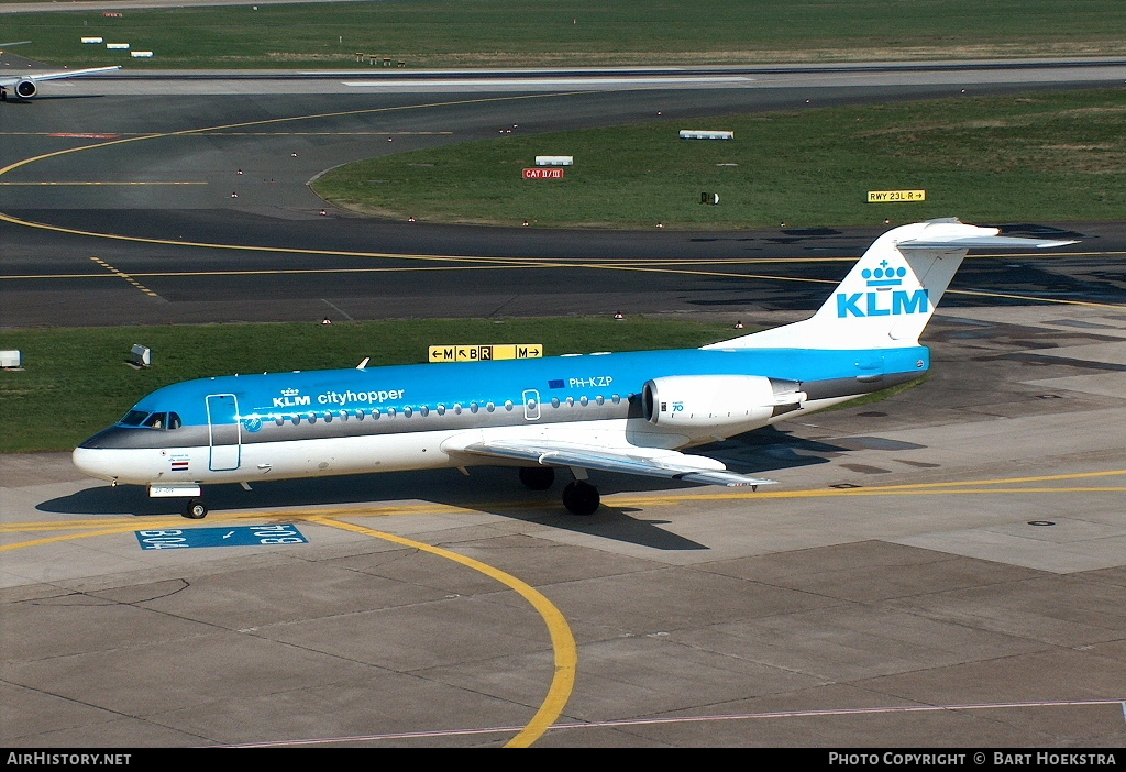 Aircraft Photo of PH-KZP | Fokker 70 (F28-0070) | KLM Cityhopper | AirHistory.net #142292