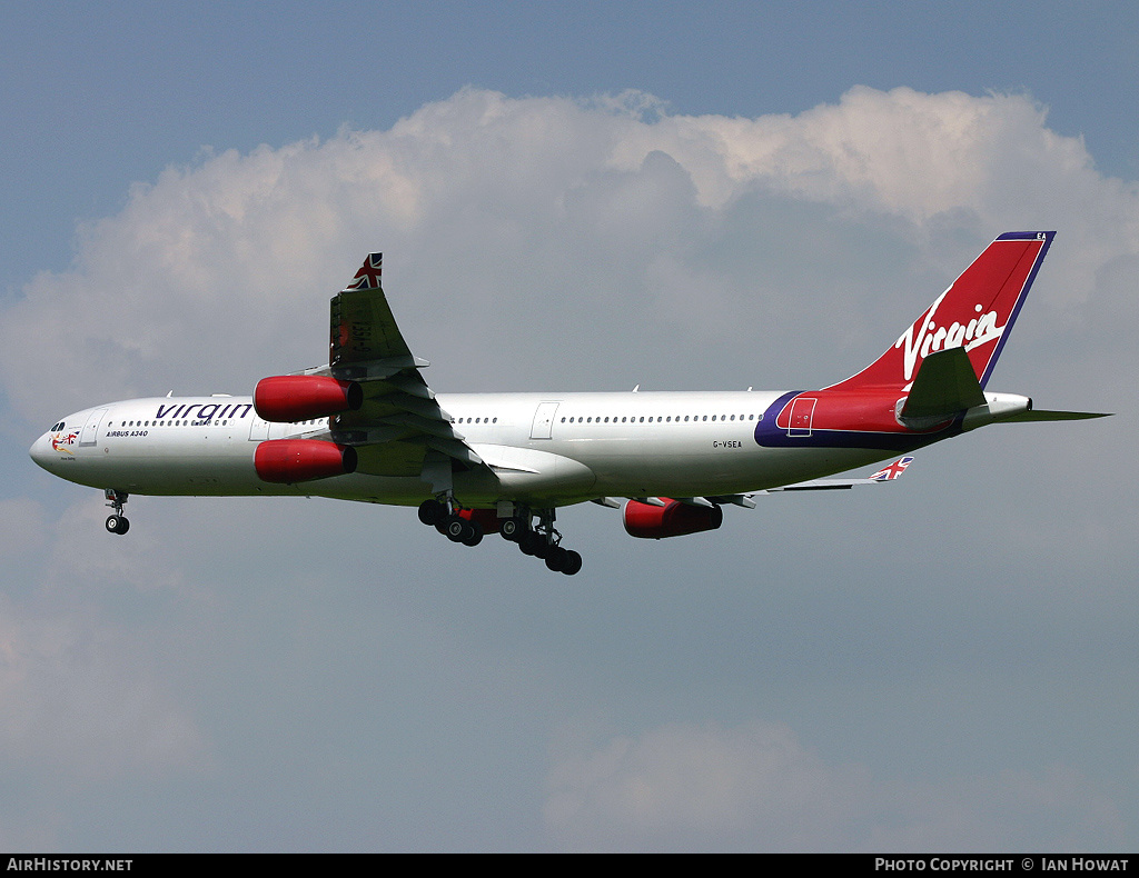 Aircraft Photo of G-VSEA | Airbus A340-311 | Virgin Atlantic Airways | AirHistory.net #142304