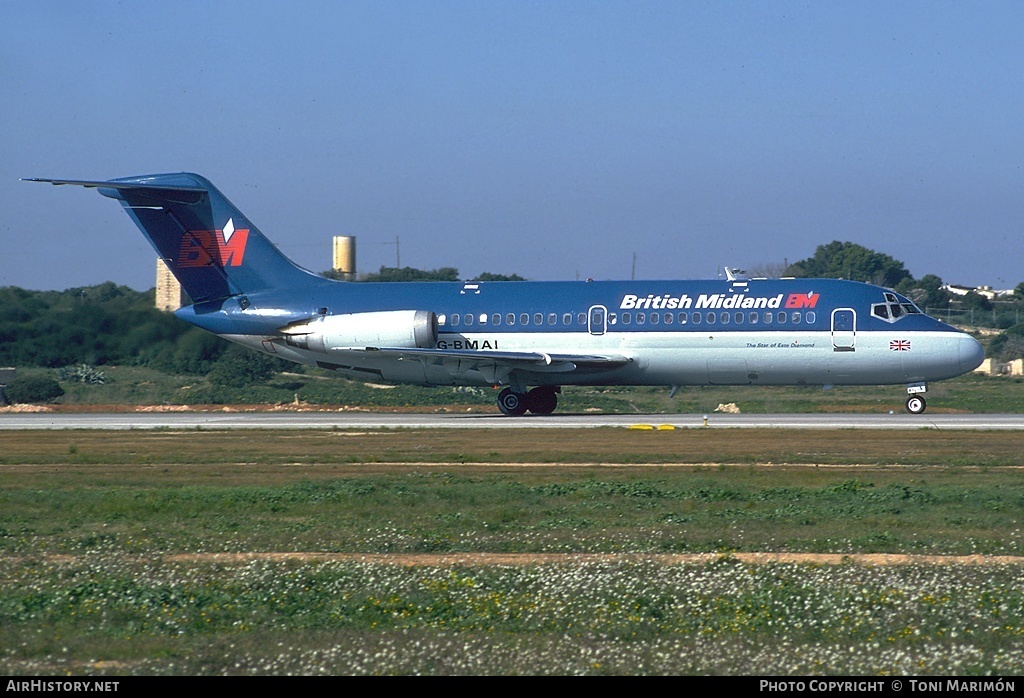 Aircraft Photo of G-BMAI | Douglas DC-9-14 | British Midland Airways - BMA | AirHistory.net #142337