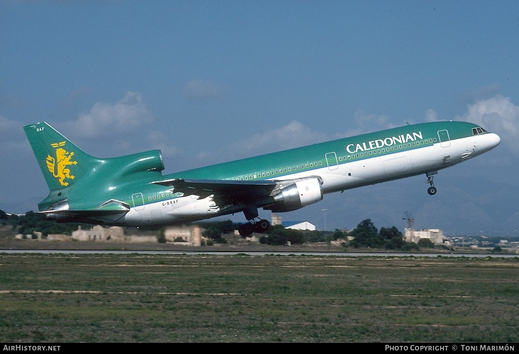 Aircraft Photo of G-BBAF | Lockheed L-1011-385-1-14 TriStar 100 | Caledonian Airways | AirHistory.net #142338