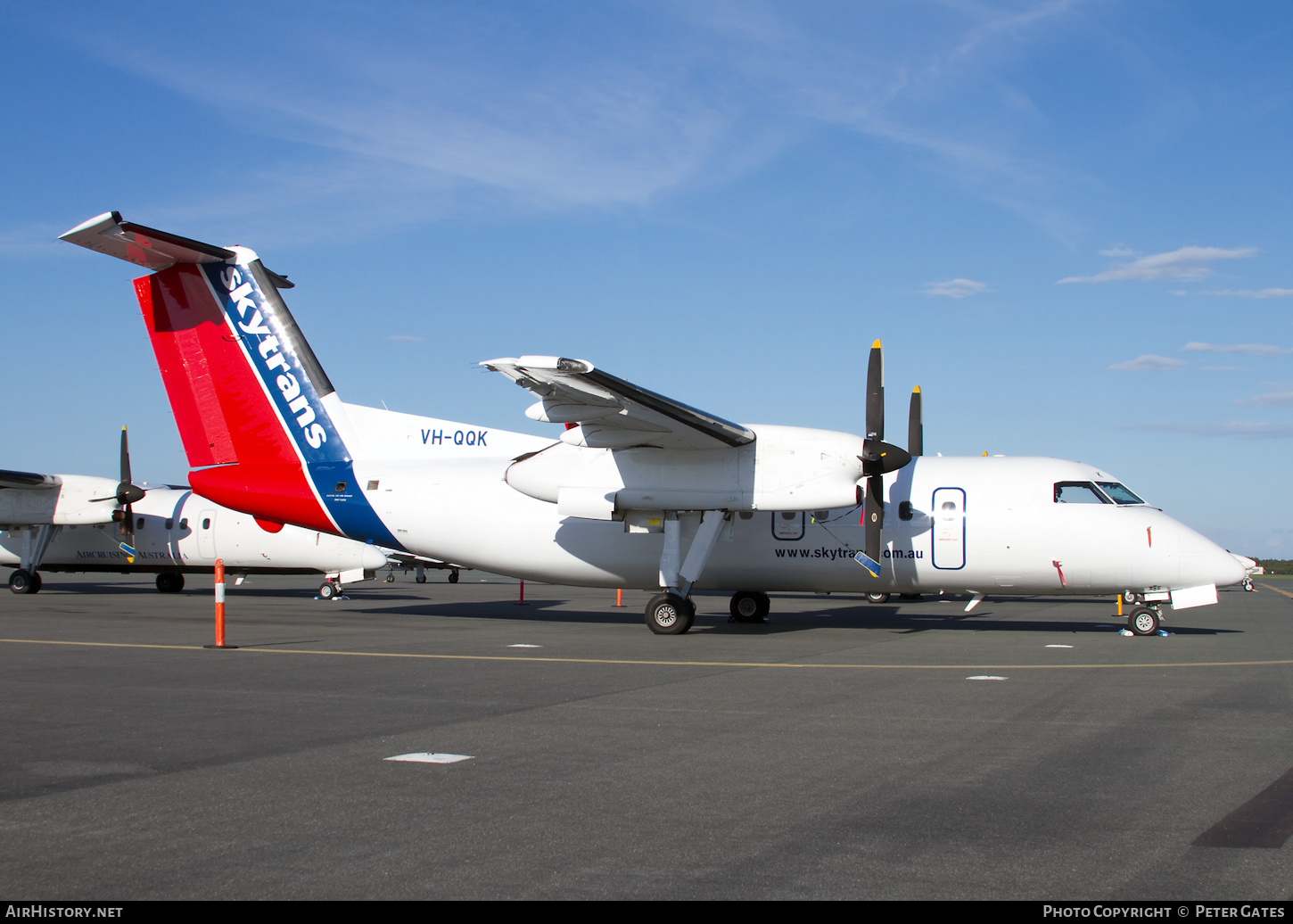 Aircraft Photo of VH-QQK | De Havilland Canada DHC-8-102A Dash 8 | Skytrans Airlines | AirHistory.net #142362