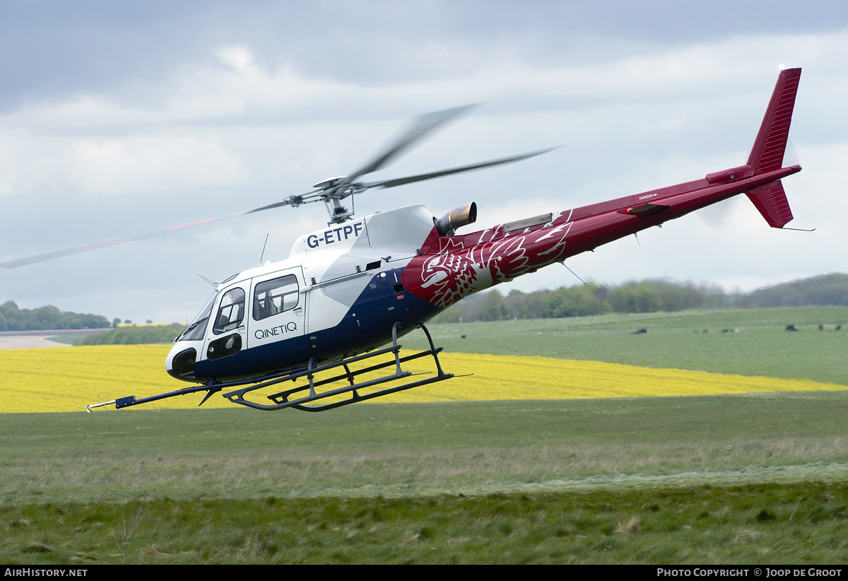 Aircraft Photo of G-ETPF | Airbus Helicopters H-125 | QinetiQ | AirHistory.net #142363