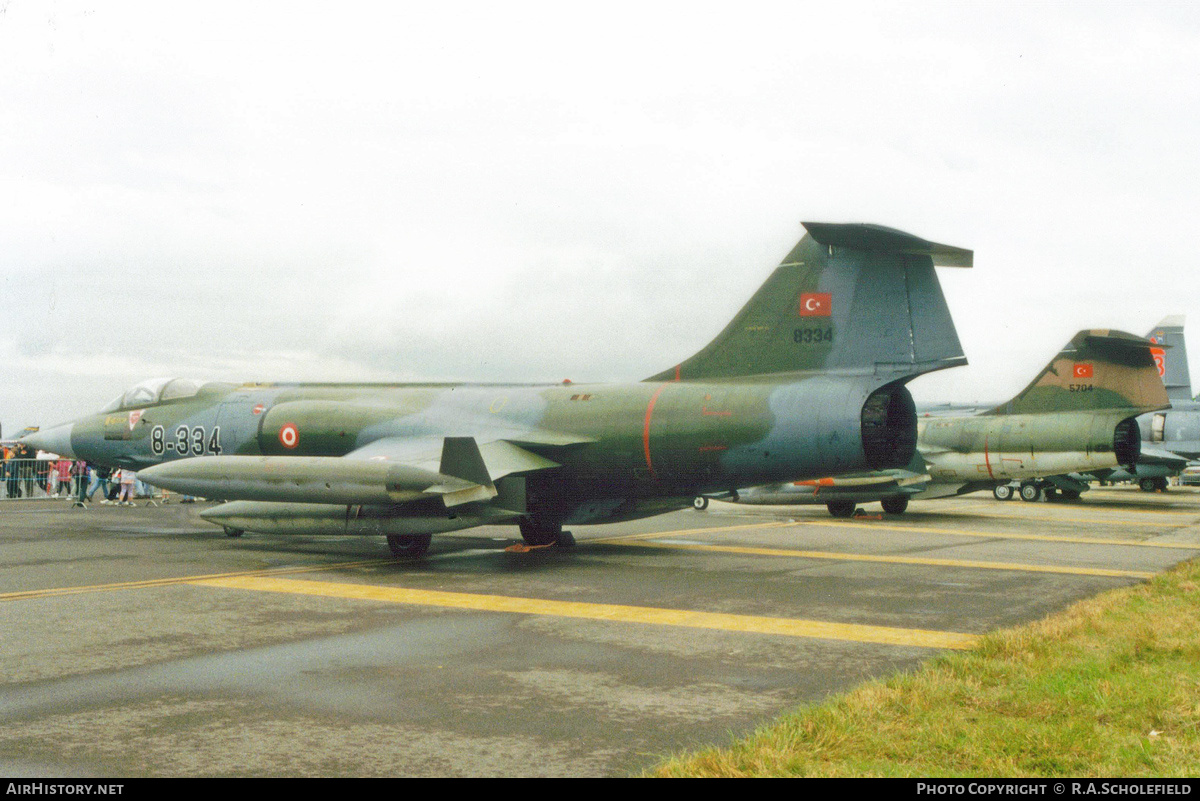 Aircraft Photo of 8334 | Lockheed F-104G Starfighter | Turkey - Air Force | AirHistory.net #142377